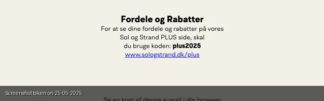 Bevis på rabatkode - Sol og Strand - Sommerhus 15% rabat for din [[sommerferie]] - Udløbet