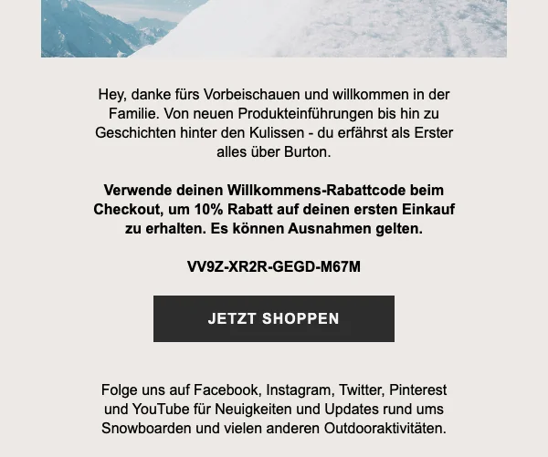 Burton Snowboards Gutschein