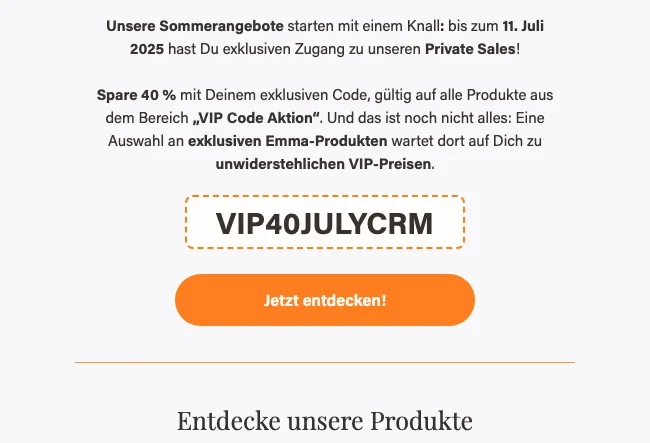 Emma Matratzen Rabattcode