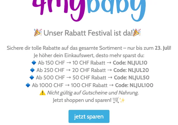 4MyBaby Gutscheincode