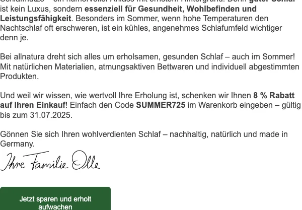 allnatura Gutschein