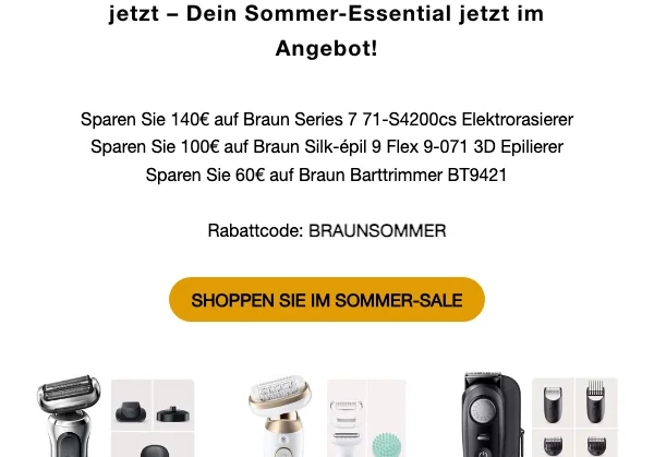 Braun Gutschein