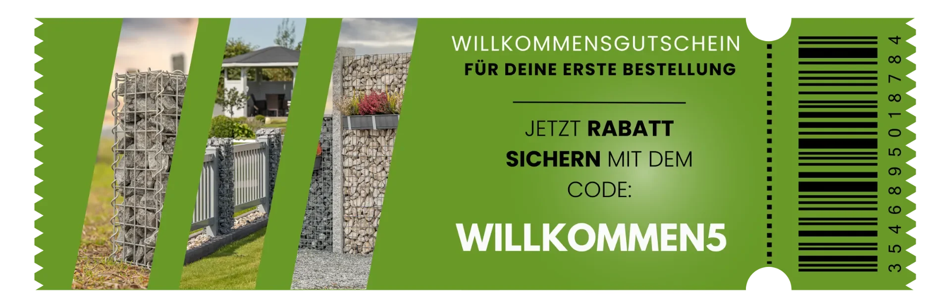 Nachweis des Gutscheins - Gabiona - Gabiona Willkommensgutschein: [[Rabatt]] auf deine erste Bestellung