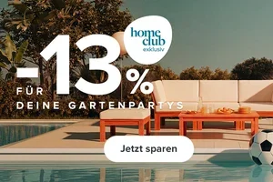 Für deine Gartenpartys: 13 % Rabatt 😎