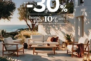 Bis -30 % und -10 % extra im homeCLUB