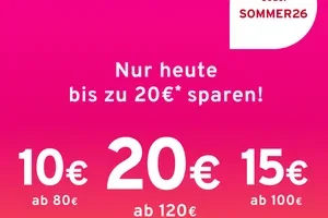 Nur heute: Mit Code SOMMER26 bis zu 20 € sparen! 🚀