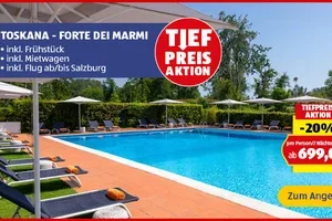 Jetzt 20% sparen: Urlaub zum Tiefpreis buchen