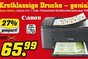 Nur für kurze Zeit! Canon Drucker zum unschlagbaren Preis!