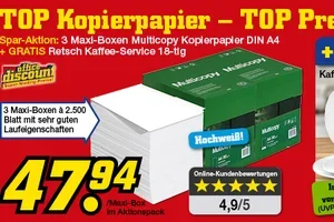 Wow! GRATIS 18-tlg. Kaffee-Service zu Ihrer Papierbestellung!