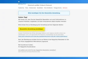 Bitte bestätigen Sie Ihre Newsletter-Anmeldung