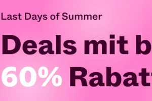 Ab jetzt:  Deals mit bis zu 60% Rabatt