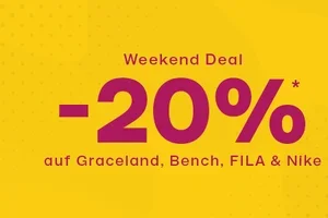 📢 Weekend Deal: -20 % auf beliebte Marken