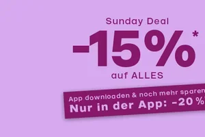 Spare 15 % auf ALLES oder mit der App sogar 20 %