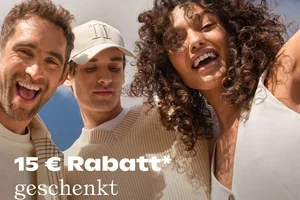 Sale, 15€ Rabatt* auf Ihren ersten Einkauf! 