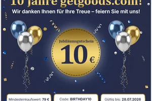 10 Jahre getgoods.com: Ihr Geschenk wartet 🎁