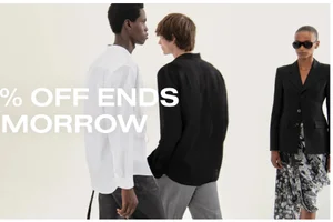 20% off sale — ends tomorrow