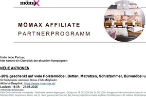 mömax AT: Neue Shop-Aktionen