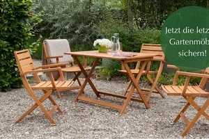 Jetzt schnell sein: die letzten Gartenmöbel!