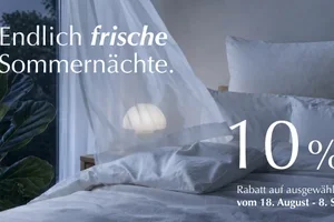 Endlich frische Sommernächte – 10 % auf ausgewählte Schlafprodukte