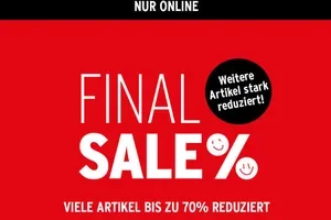 Final Sale: Viele Artikel bis zu 70% reduziert