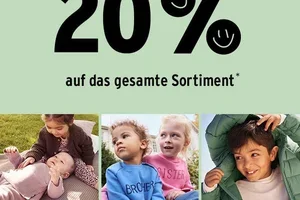 Nur noch heute: 20% auf das gesamte Sortiment sparen