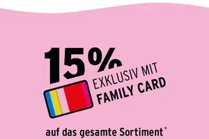 Letzte Chance: Nur noch heute 15% auf das gesamte Sortiment sparen