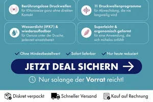 Nur 4,99 €! Druckwellenvibrator ohne Mindestbestellwert