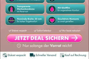 0,00 € statt 60,00 € 🔥 100 hochwertige Markenkondome 