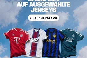 Nur mit Code: 20 % auf ausgewählte Trikots. ⚽