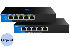 JETZT! 2x Linksys LGS105P Gigabit Switch | 5 Ports | 10 GBit/s für nur 39,95