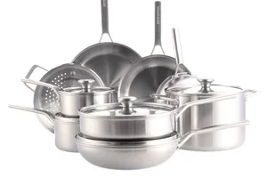 JETZT! Merten & Storck Topf- und Pfannen-Set | Edelstahl | 14-tlg . für nur 249,00
