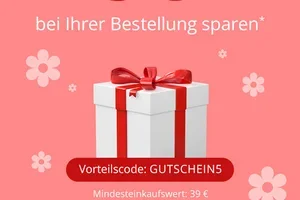 Ihr 5 € Gutschein verfällt heute! 🎁