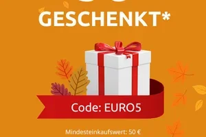 Ein Geschenk für Sie: 5 € Rabatt 💛