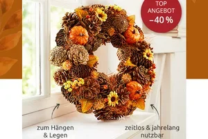 Deko-Kranz „Goldener Herbst“: Jetzt 40 % sparen