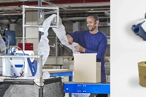 Effizient verpacken, intelligent sparen – mit Luftkissen direkt am Packplatz