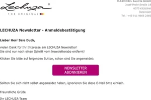 LECHUZA Newsletter: Anmeldung