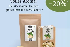 🥜 Produkt des Monats: Bio-Macadamias jetzt 20 % günstiger