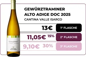 [Bis zu -30%: endet um Mitternacht] ⏰ Gewürztraminer Südtirol DOC