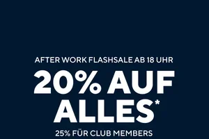 ⚡ After Work Flashsale: bis zu 25% auf alles!