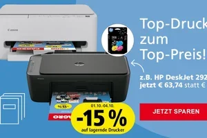 Nur kurz: –15 % auf Drucker & Druckerpatronen! 🖨️