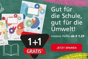Zum Weltumwelttag: 1+1 gratis auf novooo Hefte! 🌍♻️📒