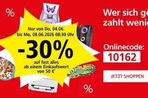 Nur noch für kurze Zeit: -30% auf deinen Einkauf 🥳🎉
