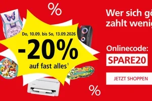 🔥 Nur kurz: -20 % auf ALLES! 🥳
