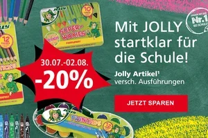 ✏️ Mit -20 % auf JOLLY startklar für die Schule! 🎒