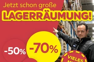 Lagerräumung: alles stark reduziert!