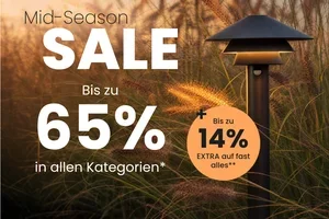 Mid Season Sale: Licht-Highlights für drinnen und draußen 
