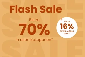 Flash Sale: Bis zu 16% Extra-Rabatt 😍