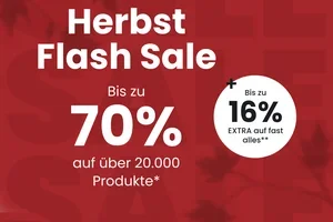 Flash Sale: Bis zu 16% Extra-Rabatt 😍