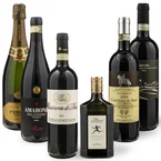 Luxury-Auswahlbox Wein & Olivenöl – 6 Produkte