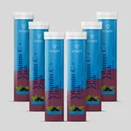 Vitamin C + Zink - Cassis (20 Brausetabletten) - 6er Pack